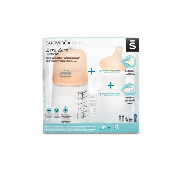 ZERO ZERO Anti-koliková fľaša 180ml A - SADA