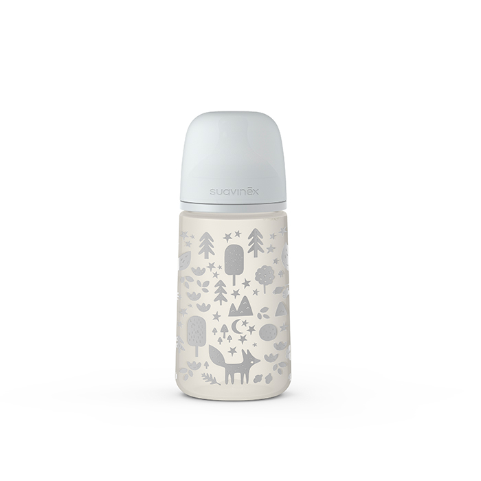 SUAVINEX DOJČENSKÁ FĽAŠA 270 ml M FOX - STRIEBORNA