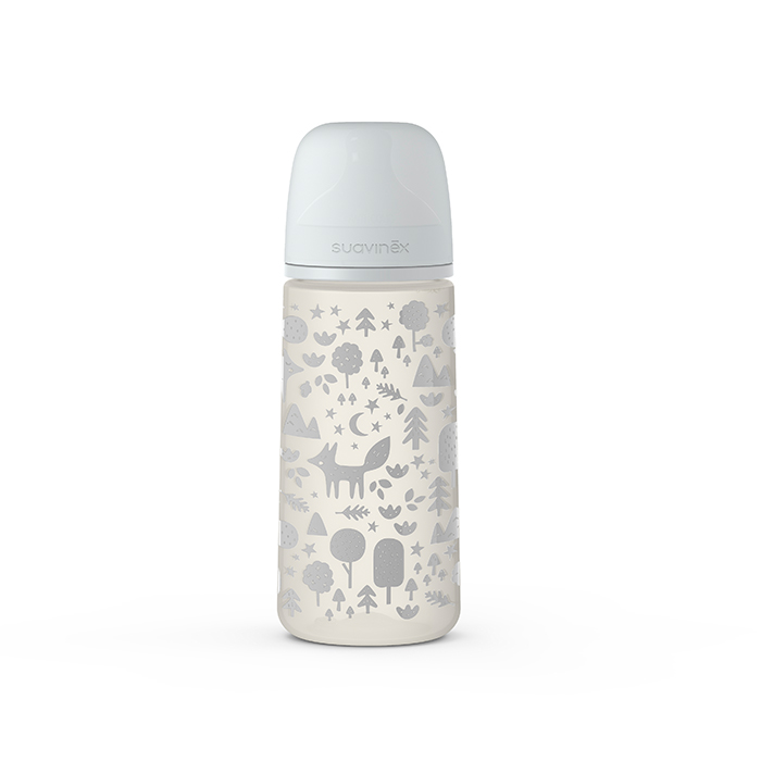SUAVINEX DOJČENSKÁ FĽAŠA 360 ml L FOX - STRIEBORNA