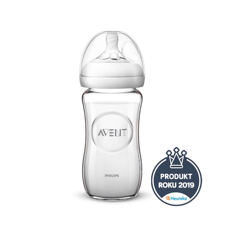 Avent fľaša 240ml Natural.2 SKLO