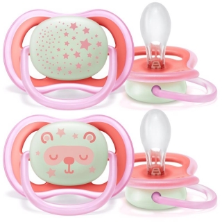 Avent cumlík ultra air nočný 6-18m dievča 2 ks